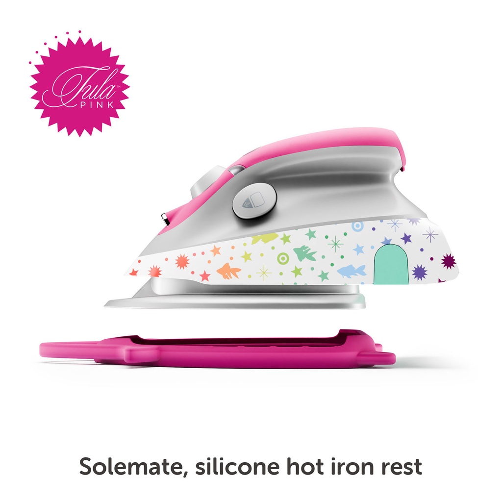Oliso Mini Iron with Trivet, Tula Pink | Sue Spargo Folk Art
